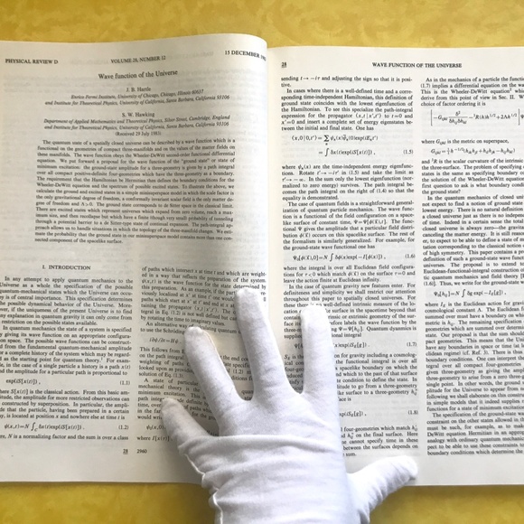 Stephen Hawking Article in Physics Review 1983. New. Vintage. Rare. - Picture 5 of 12